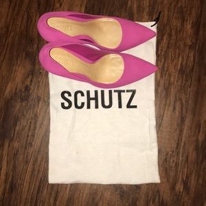 Schutz Hot Pink Heels/Pumps //size 8.5
